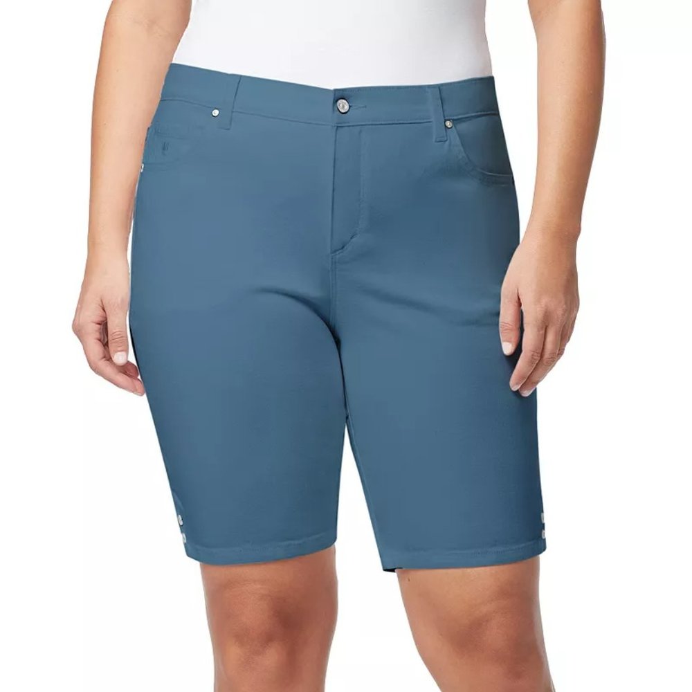 Women's Gloria Vanderbilt Amanda Bermuda Jean Shorts Color: Neptune Breeze
